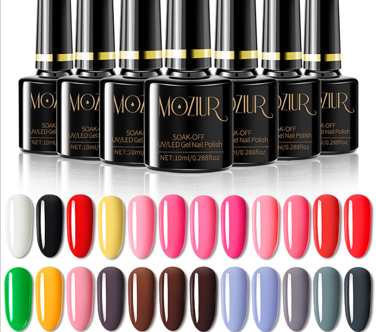 Гель лак Moziur 10 мл черная банка