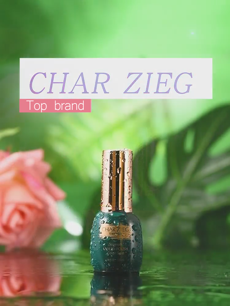 Гель лак Char Zieg зеленый флакон 15 мл