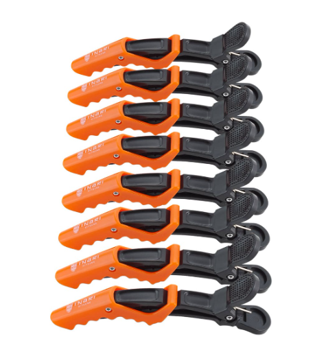 купить Зажимы крокодилы для волос INARI IC01 Черно-оранжевые