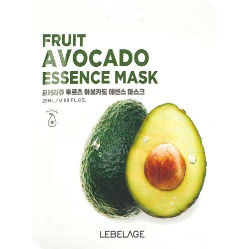 купить LEBELAGE. Тканевая маска для лица с экстрактом АВОКАДО, FRUIT AVOCADO ESSENCE MASK, 25 мл.