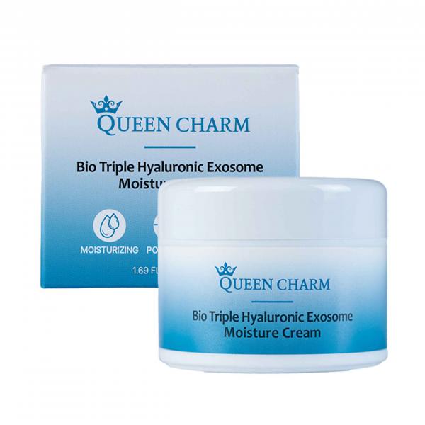 купить QUEEN CHARM. Крем для лица с экзосомами гиалуроновой кислоты Bio Triple HYLURONIC EXOSOME Moisture C