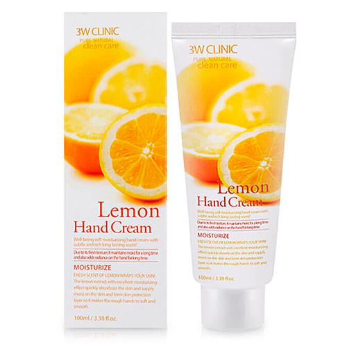 купить 3W CLINIC Увлажняющий крем для рук с лимоном, MOISTURIZING LEMON HAND CREAM, 100 мл
